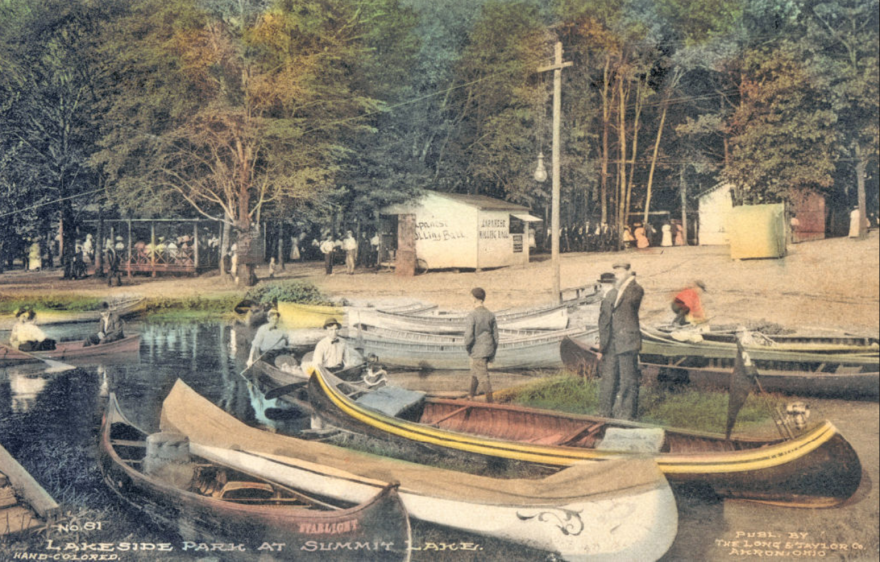 A canoe and kayak livery will once again be part of Akron's Summit Lake after a new $10 million park is completed on the north shore, where boaters had gathered a century ago.