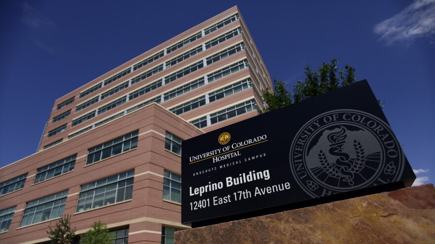 A medical building on the University of Colorado Anschutz Medical Campus in Aurora, Colo.