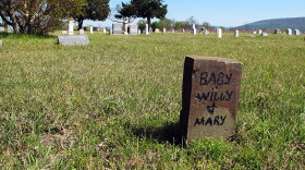 Grave sites at the Sardis Cemetery go back well into the 19th century and many of them are homemade.
