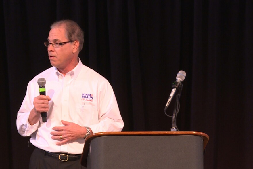 Former state representative Mike Braun is one of three candidates running for a chance to face incumbent Sen. Joe Donnelly (D-Ind.).