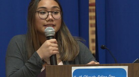 Vernice Riego of Hamilton Southeastern High School in Fishers says young people need politicians to ensure a brighter future for them.