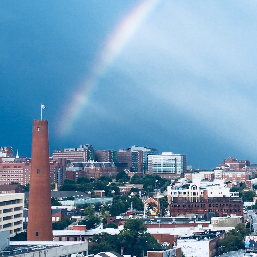 The Phoenix Shot Tower, which stands 215 feet 9 inches tall, was the tallest building in the United States when it was constructed in 1828.