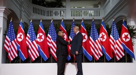 After shaking hands with Kim Jong Un Tuesday morning, President Trump said, "I feel really great. It's going to be a great discussion and I think tremendous success. I think it's going to be really successful and I think we will have a terrific relationship. I have no doubt."