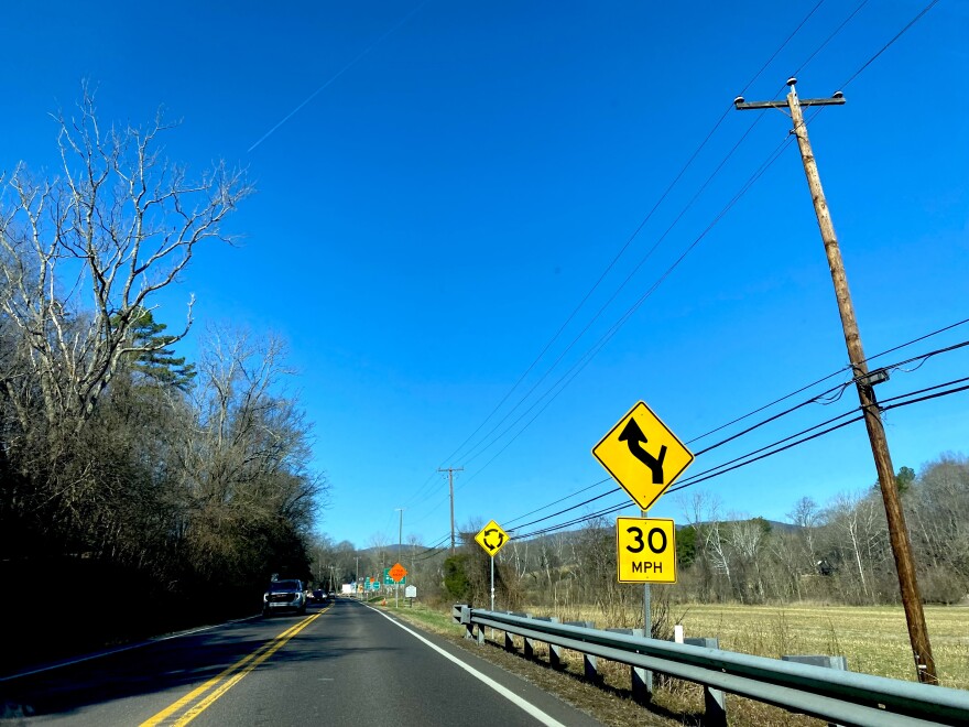 A new roundabout at the intersection of Route 240 (Crozet Avenue), Route 250 (Rockfish Gap Turnpike), and Route 680 (Browns Gap Turnpike) in Crozet