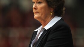 Pat Summitt coaching a game in December 2011.
