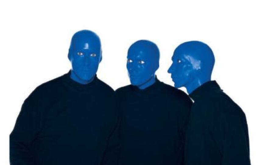 The Blue Man Group performs through Sunday at the Kansas City Music Hall downtown.