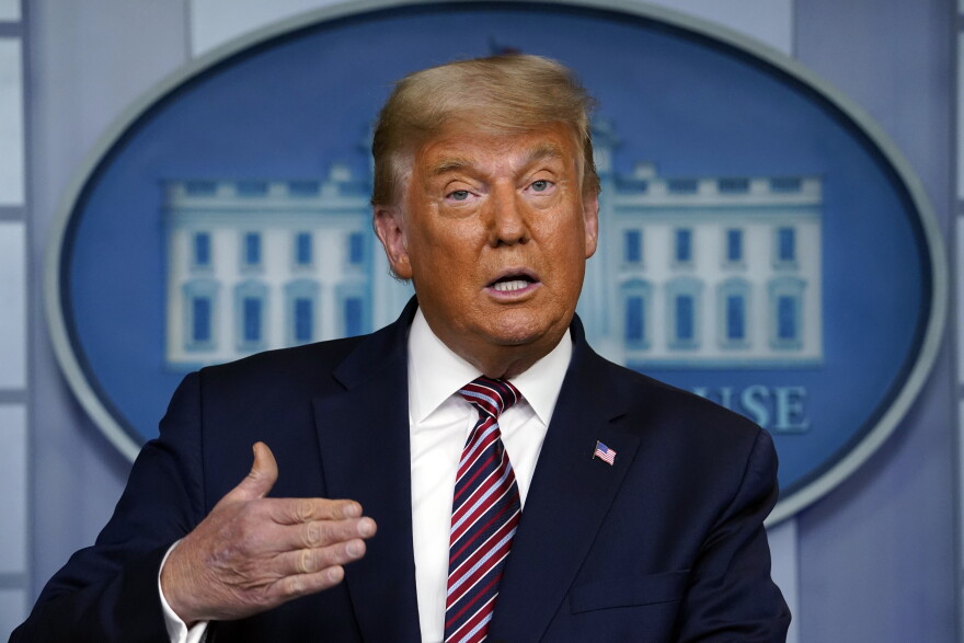 In this Thursday, Nov. 5, 2020, file photo, President Donald Trump speaks at the White House, in Washington. 