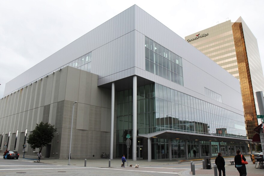 The Dena'ina Civic and Convention Center in downtown Anchorage.