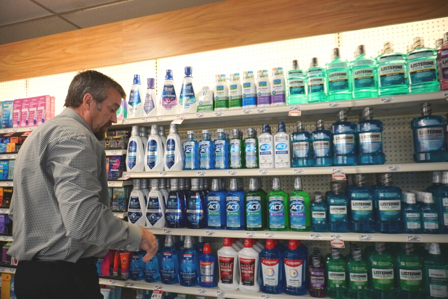 Workers at the new Giant Eagle pharmacy in Hollidaysburg are still working to stock the shelves with retail items since they did not transfer over those items from Rite Aid. 