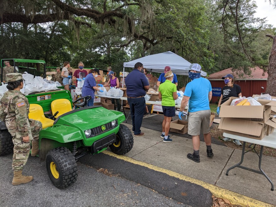 National Guard Helps Second Harvest Food Distribution WFSU News