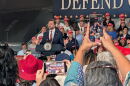 Vice President J.D. Vance speaking at Lakeland Linder International Airport in Lakeland on Oct 1, 2026