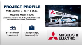 Slide from Governor Beshear's presentation on the new facility