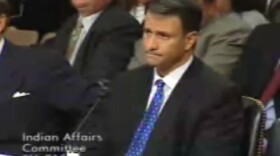 Jack Abramoff testifying at a Senate Indian Affairs Committee Hearing