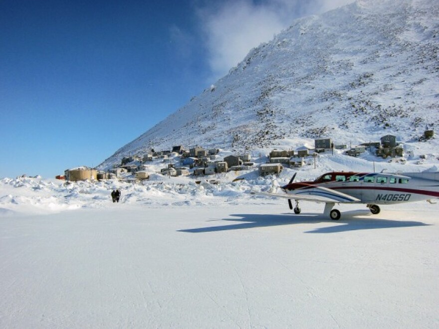Little Diomede, a village in the Bering Strait, is only accessible by aircraft during the winter. (File/KNOM)