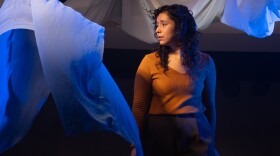 Amanda Nicole Reyes stars in Circle Theatre's premiere of playwright Jason Odell Williams' one-person show "Destroying David," about an art restorer dealing with the structural flaws in Michelangelo's towering statue.