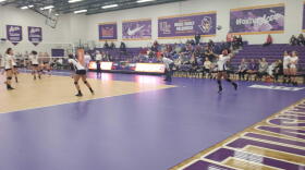 University of Evansville women's volleyball team plays against conference opponent Bradley University.