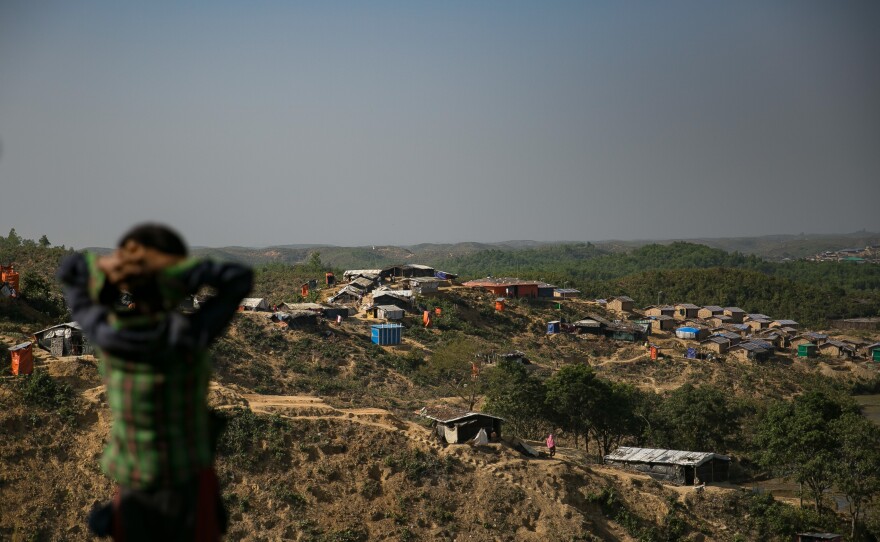 An overview of the Hakimpara refugee camp.