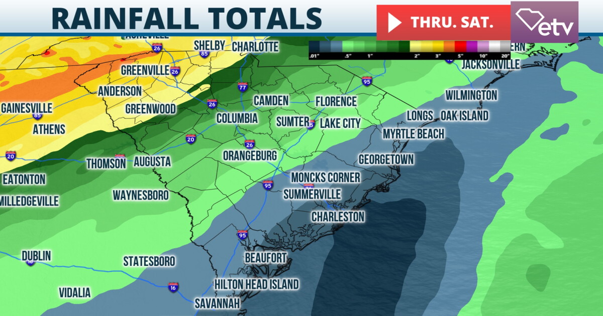 Multi-day flash flood risk for the Upstate | South Carolina Public Radio