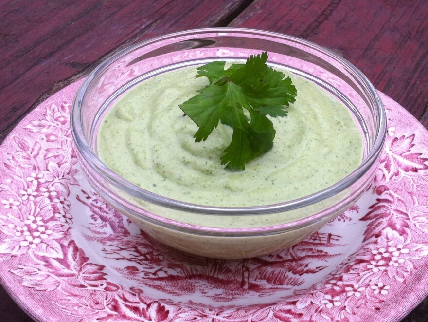 Cilantro, Pistachio, Almond And Castelvetrano Sauce