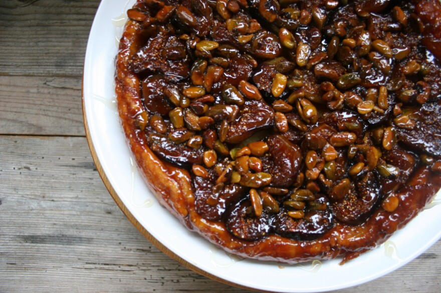Fig-Pistachio Tarte Tatin
