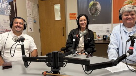 South Sioux City School District officials Roni Ortega, Erin Heineman, and Lance Swanson discuss facilities needs in the district in September 2025.