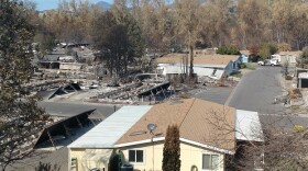 Mountain View Estates in Talent sustained heavy damage in the Almeda Drive fire.