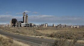 The shuttered coal-fired San Juan Generating Station in northwestern New Mexico on Nov. 29. 2022. While the Public Regulation Commission ordered PNM to issue credits to customers still paying for the plant after it shut down, the utility company appealed the order to the state Supreme Court, which issued a stay on the credits until the case is decided. PNM has now instead rolled San Juan station savings into its most recent rate case, which it says lowers the rate increase proposed for 2024.