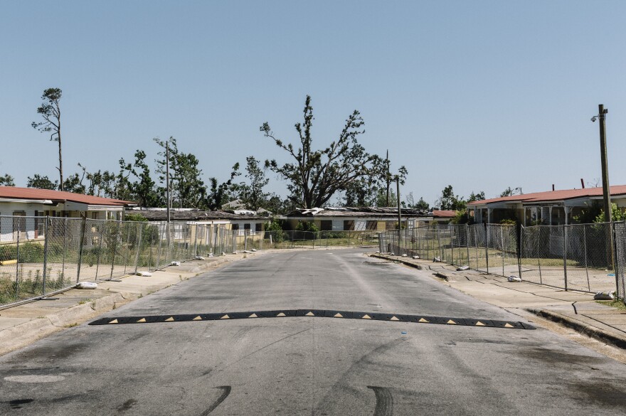 The Fletcher Black Memorial Homes public housing complex in Panama City closed indefinitely after substantial damage from Hurricane Michael. Officials say the storm knocked 43% of the city's subsidized housing stock out of commission.