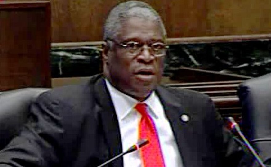 Mayor Sly James gives his response to the City Manager's budget proposal.