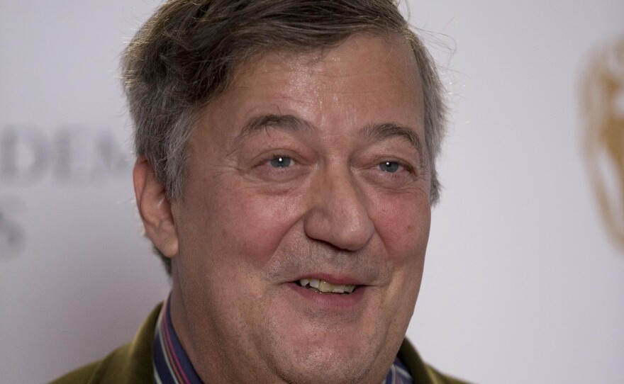 British actor and comedian Stephen Fry at the BAFTA (British Academy of Film and Television Arts) award nominations in London, earlier this month.