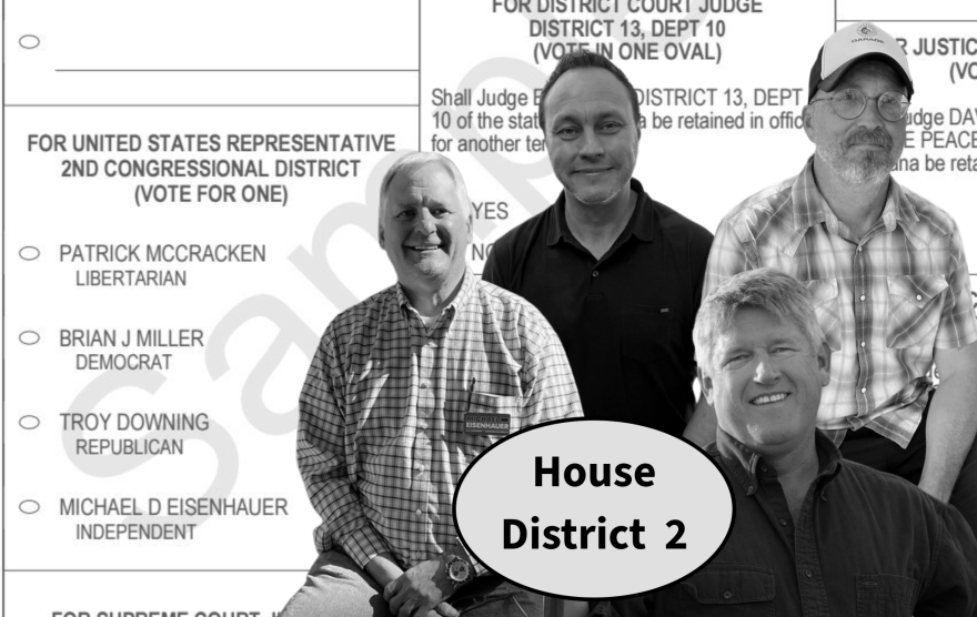 HD2 Candidates (Top L to R) Michael Eisenhauer, Patrick McCracken, Brian Miller (bottom) Troy Downing,