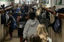 A typical day at Lincoln Grade School sees bumper-to-bumper students in the hallways.