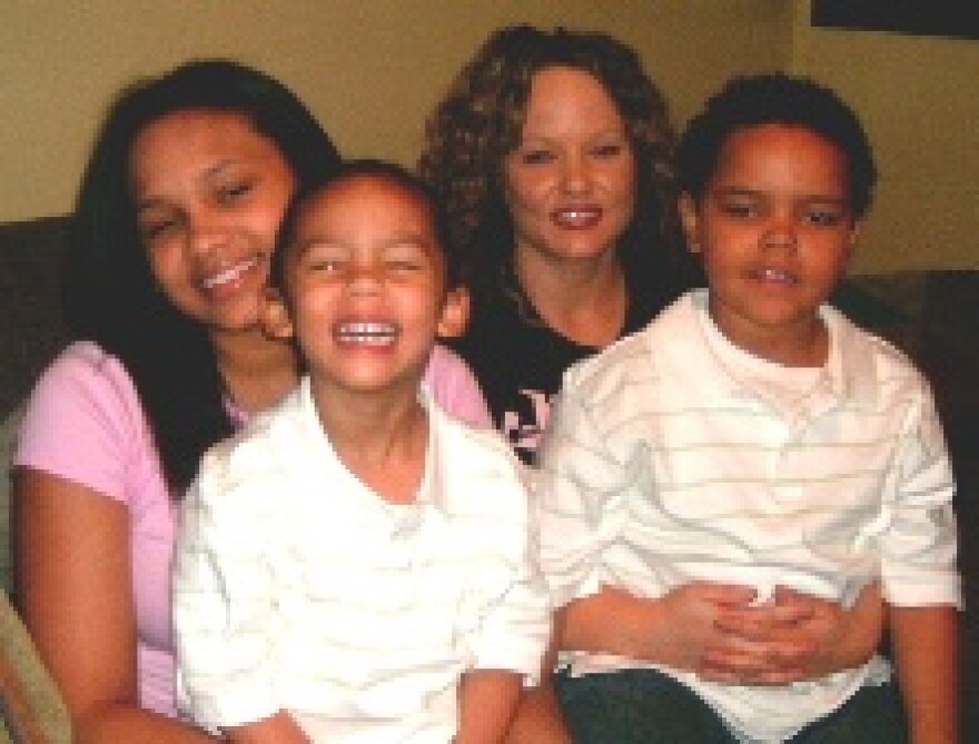 Winnie Jamieson and her three children History, Squirmy and O'Neill. Jamieson's husband was deported two years ago for claiming to be a US citizen at the border.