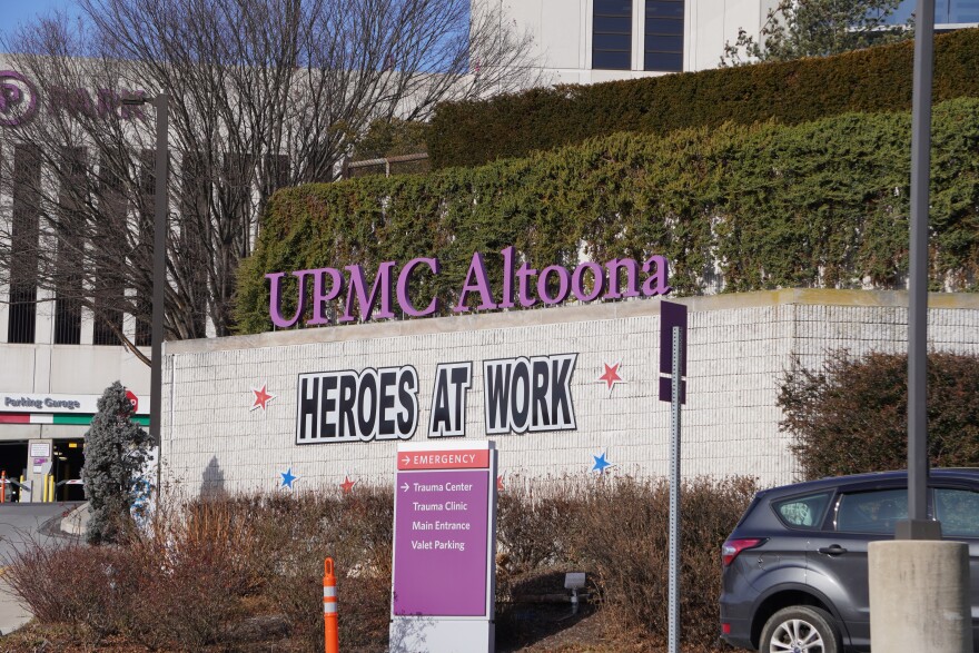 The outside of UPMC Altoona in Altoona, PA. 