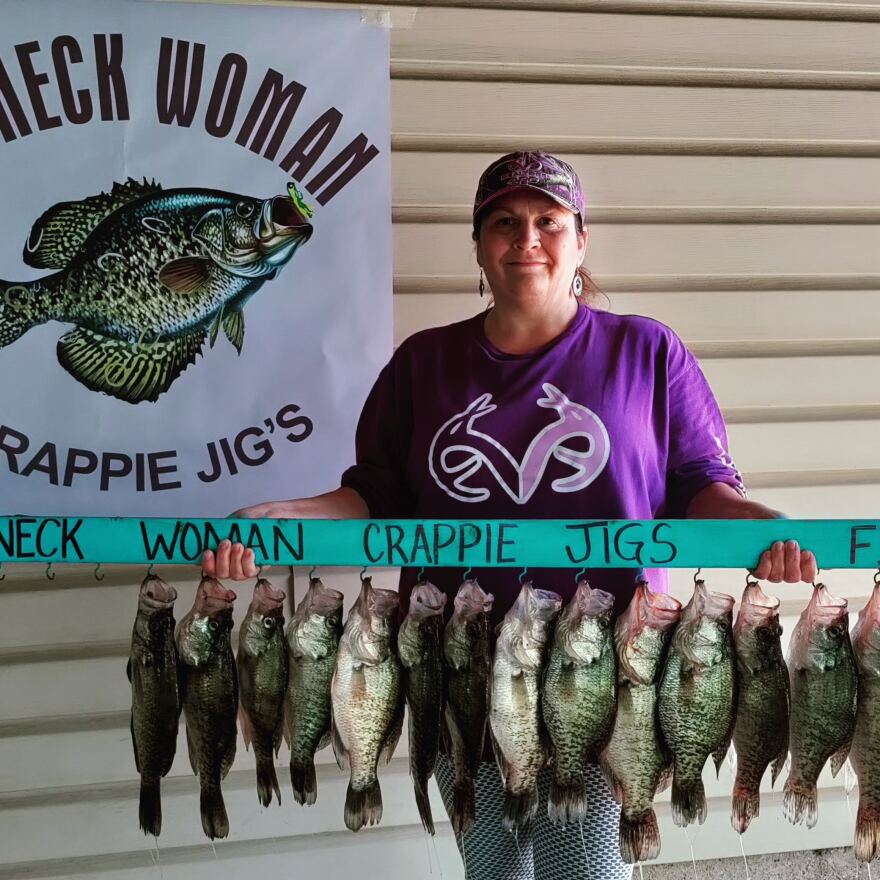 Tammy McLain of "Red Neck Woman" crappie jigs talks fishing and outdoors skin care this week with Luke