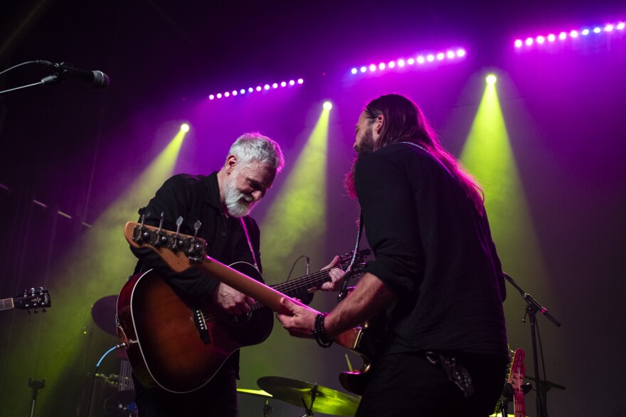 Dickie performing at xBk in Des Moines earlier in 2024, along with Ben Mars on bass.