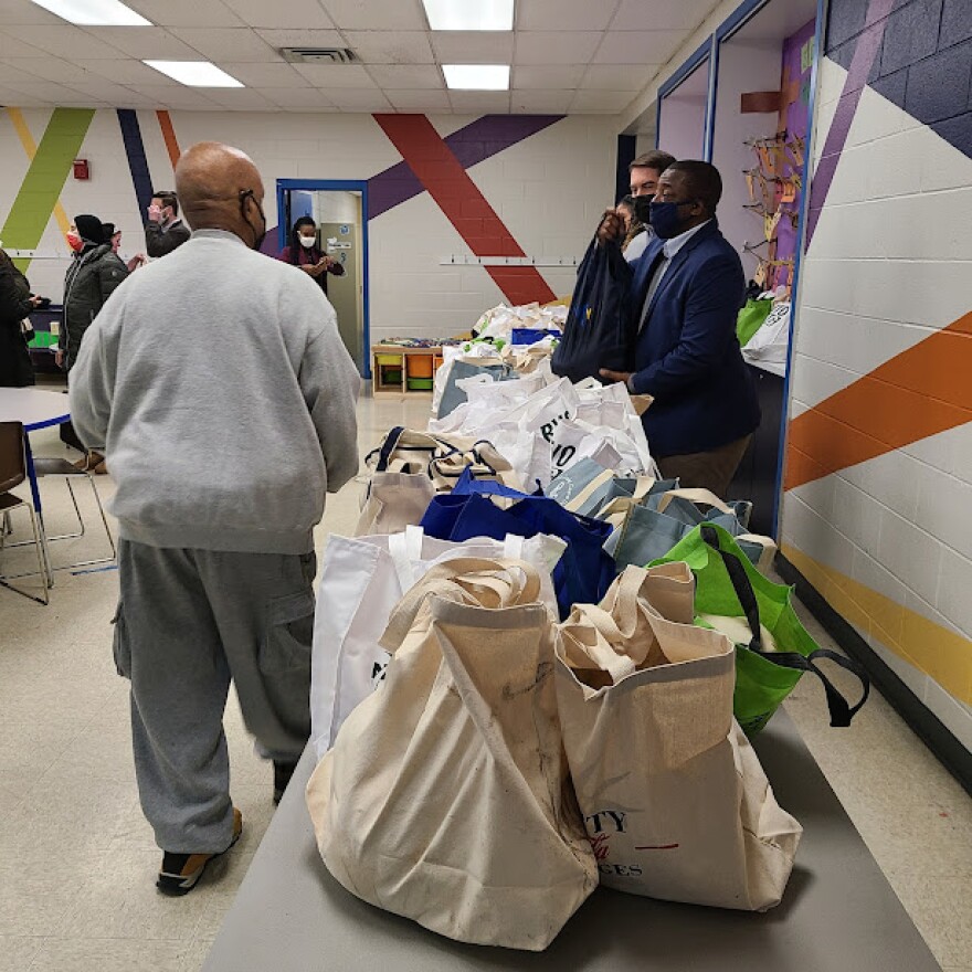 Turkey Giveaway at Boys and Girls Club