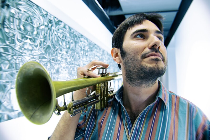 Alberto Racanati first started playing trumpet as a child growing up in southern Italy. Now based in Kansas City, he makes music solo and with his band "I Maledetti"