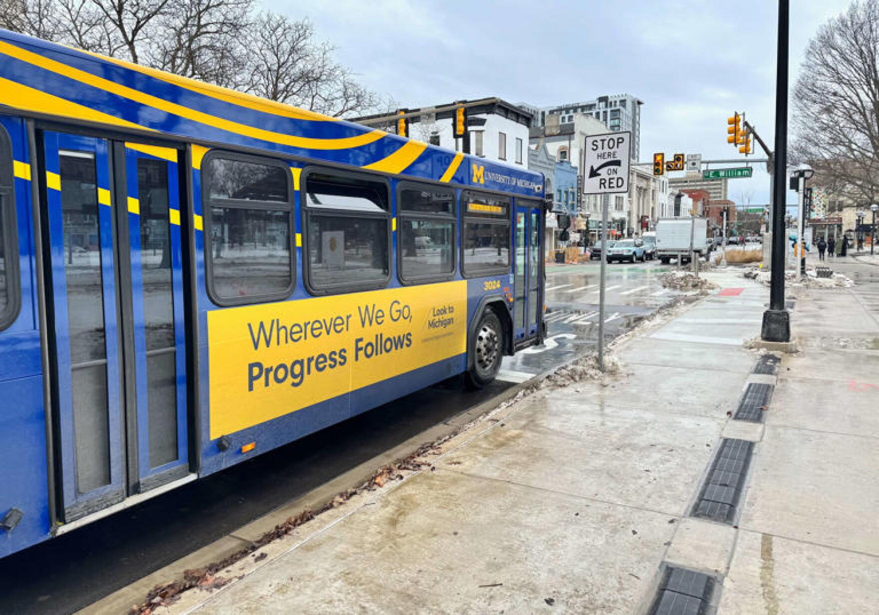 Iv Bus Rave Ann Arbor's first dedicated bus lane getting rave reviews | WEMU-FM