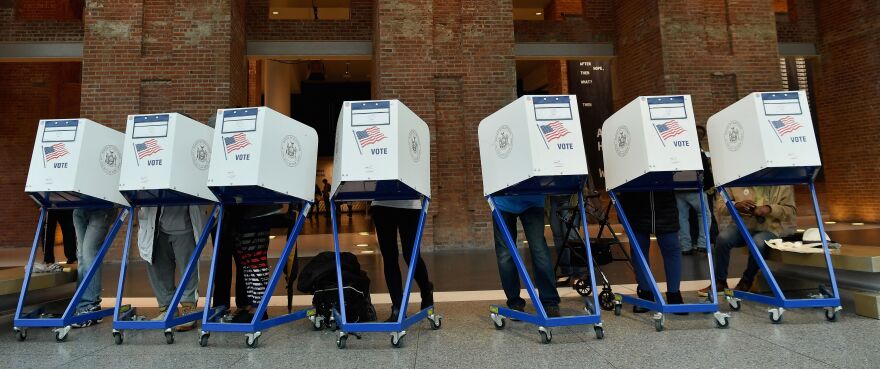 Voters cast their ballots in the midterm election in Brooklyn on Nov. 6, 2018.