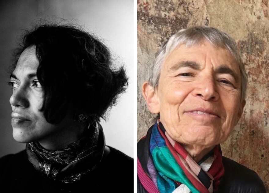 Karthika Nair (left) and Marilyn Hacker (right)