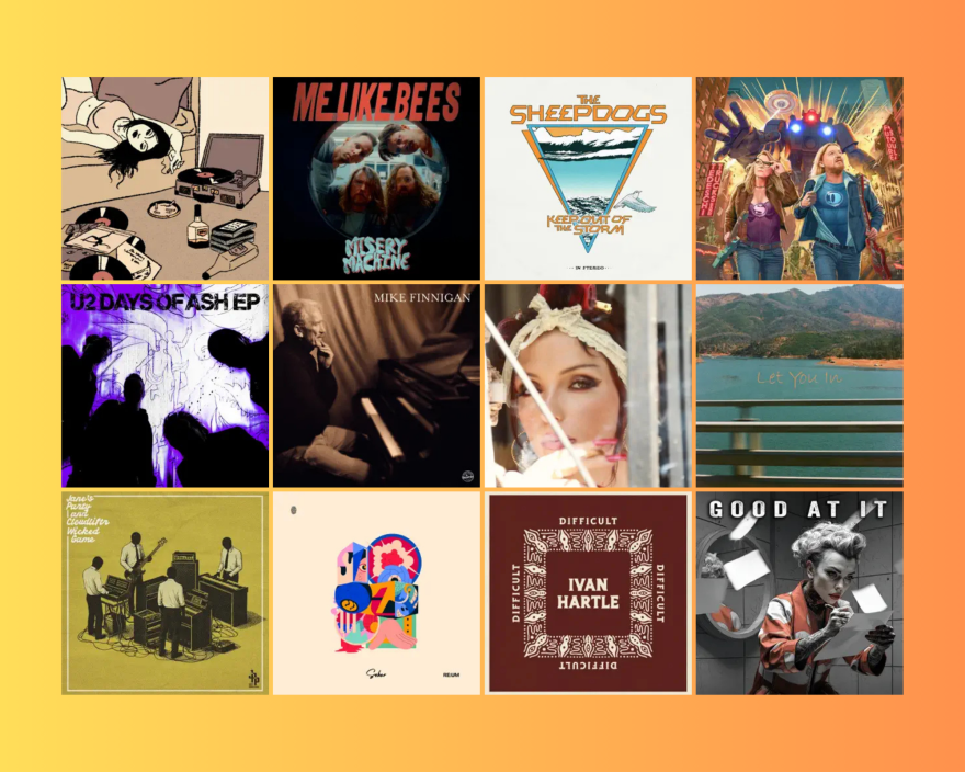 Fresh Tracks Friday album cover collage