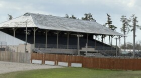 Bleachers at the Alpena County fairgrounds.