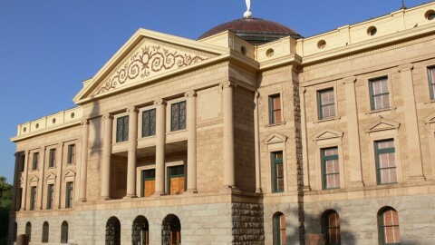 The Arizona State Capitol building in Phoenix, Ariz.