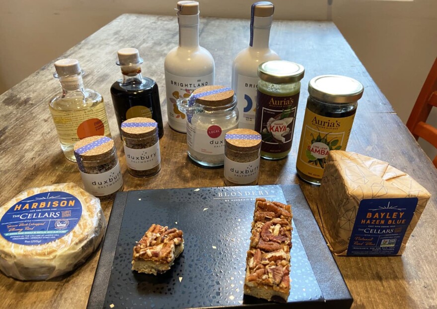 Kathy Gunst's recommendations for food gifts this holiday season. (Kathy Gunst/Here & Now)
