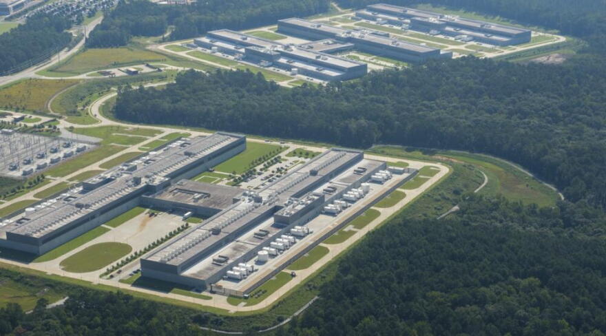 Meta data center in Georgia (Photo courtesy Grant Blankenship/Georgia Public Broadcasting)
