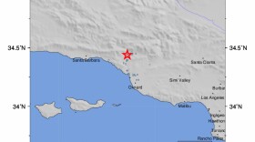 One of the largest of the roughly 20 quakes which rocked the Ojai Valley Monday and Tuesday