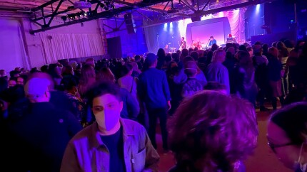 A concert at Race Street Live in Holyoke, Massachusetts, March 2022.