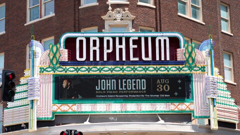 The historic Wichita Orpheum will celebrate its grand re-opening with a concert by award-winning singer-songwriter John Legend.