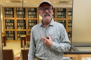 Henry Ignacio Padrón-Morales at an event on Oct. 16 announcing, "Henry I. Padrón-Morales papers," a new collection at the University of Rochester's Department of Rare Books, Special Collections and Preservation showcasin